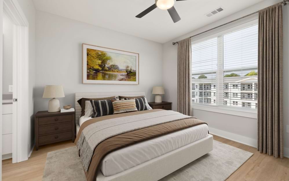 The Palomino - 2 bedroom floorplan layout with 2 bathrooms and 1137 square feet (Serene Bedroom Retreat)