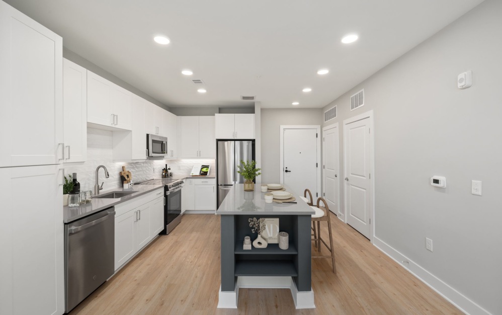 The Palomino - 2 bedroom floorplan layout with 2 bathrooms and 1137 square feet (Gourmet Designer Kitchen)