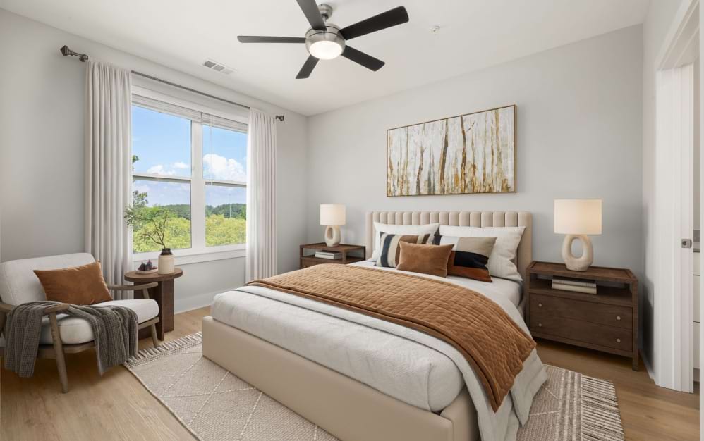 The Willow - 3 bedroom floorplan layout with 2 bathrooms and 1361 square feet (Serene Bedroom Retreat)