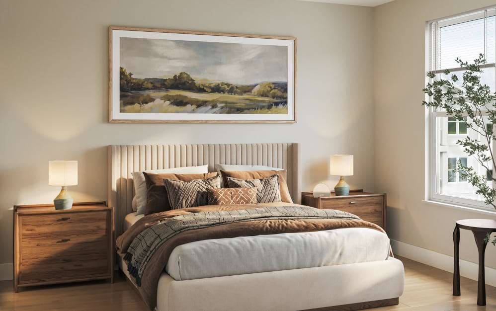The Amber - 1 bedroom floorplan layout with 1 bathroom and 745 square feet (Serene Bedroom Retreat)