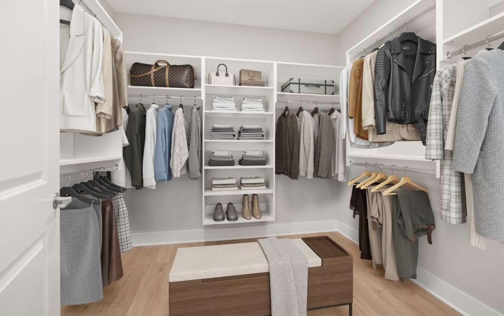The Willow - 3 bedroom floorplan layout with 2 bathrooms and 1361 square feet (Spacious Custom Closets)