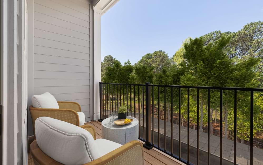 The Willow - 3 bedroom floorplan layout with 2 bathrooms and 1361 square feet (Scenic Private Balcony)